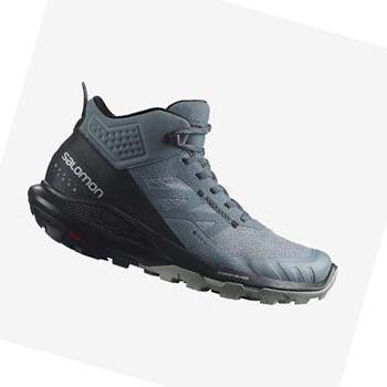 Salomon WoOUTPULSE MID GORE-TEX Túracipő Női Titán | HU 2838WNB